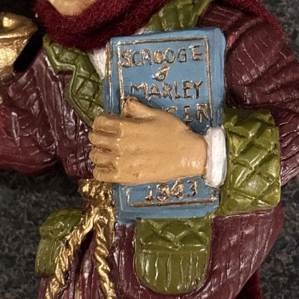 Kurt Adler Ebenezer Scrooge Resin Ornament,‎ Christmas 2005 Night Cap